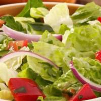 Garden Salad · Lettuce, tomato, cucumber, and red onion.