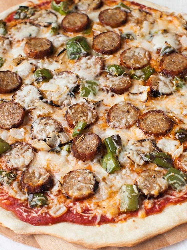 Beef Sausage Pizza · 