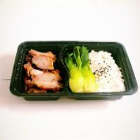 🐷Char siu （Barbecue Pork） · Roast BBQ Style pork slide on top of steam rice