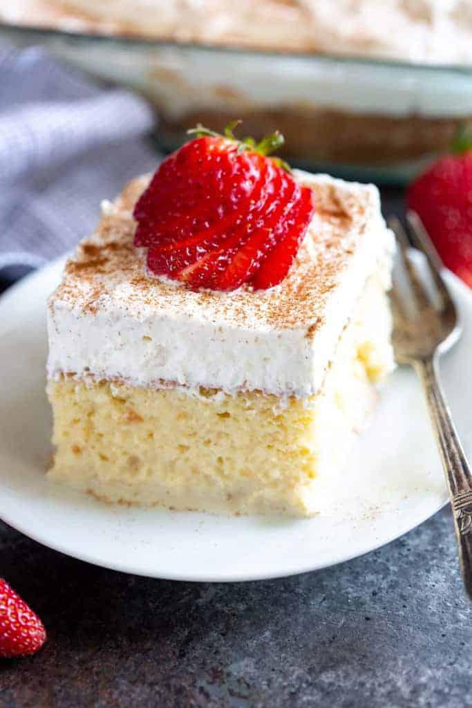  Tres Leches · 3 milk cake. Cake soaked in 3 kinds of milk.