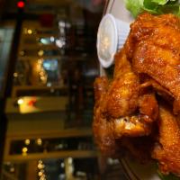 Chicken Wing Tapas Lunch · Choice of fried wings with chipotle sauce or grilled wings in Thai chili sauce