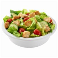 Tossed Salad · Romaine lettuce, tomatoes, cucumbers, croutons and Italian dressing. 
