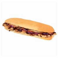 BBQ Chicken Sub · BBQ sauce, chicken, red onions, bacon and our fresh gourmet cheese blend. 