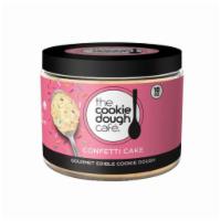 The Cookie Dough Cafe Confetti Cake Edible Cookie Dough Jar (18 oz) · 18 oz. Prepackaged Confetti Cake gourmet edible cookie dough. Creamy, delicious, and loaded ...