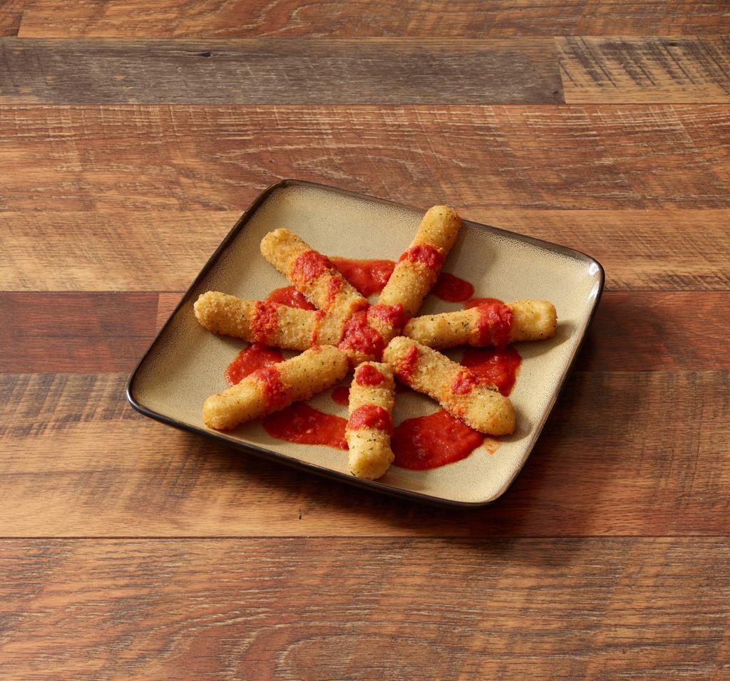 Mozzarella Sticks · 7 pieces. Served with a side of tomato sauce.