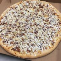 Chicken and Bacon Ranch Pizza · White pizza,grill chicken,bacon & ranch