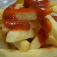 French fries · Served with ketchup.