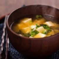 Miso Soup · with tofu, seaweed and scallion