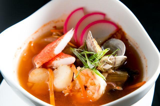 Seafood Soup · With assorted vegetables