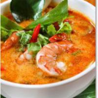 Tom Yum Soup · Thai hot and sour soup.