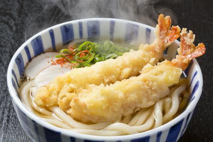 Tempura Udon Soup · Two shrimp tempura and assorted vegetable tempura packed on the side. (for delivery orders, it's recommended to heat up the soup before pour into the noodle for better tasting)