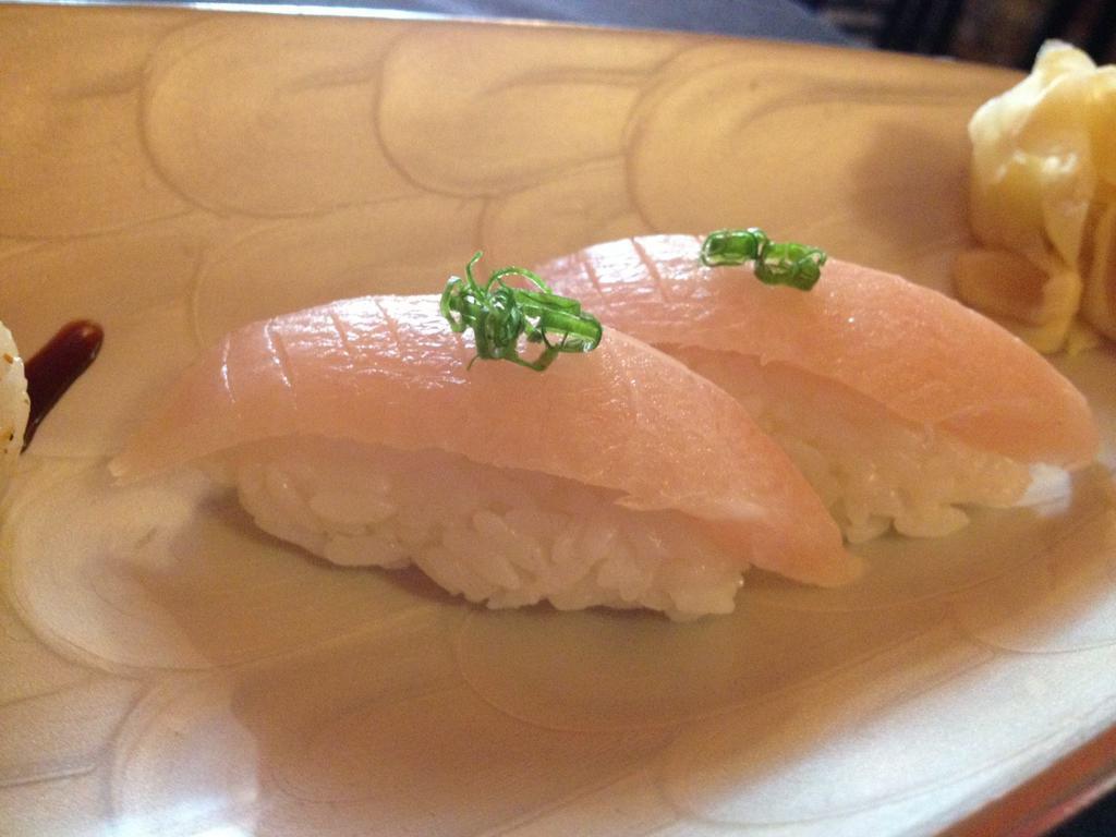 Yellowtail · 1 pc for sushi, 2 pc for sashimi