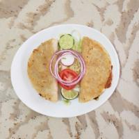 Quesadilla de Maiz · 2 Pieces, served with salad. Your choice of meat.