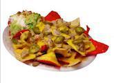 Luna's Nachos Supreme · Nachos topped with taco meat, melted cheese, refried beans, hot jalapeno peppers, guacamole,...