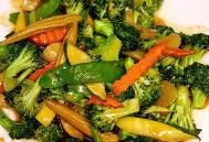 126. Mixed Vegetables with Garlic Sauce · Hot and spicy.