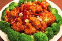 C6. General Tso's Chicken Dinner Combo · Hot and spicy.