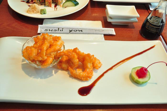 Rock Shrimp Tempura Appetizer · Deep fried shrimp with spicy sweet sauce.