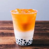 Thai Iced Tea · Served with fresh lactose free milk, cold only.