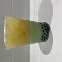Honey Dew Milk Tea · Served with fresh lactose free milk, cold only.
