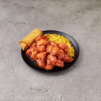 C19. General Tso's Chicken Combination Plate · Hot and spicy.