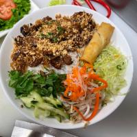 Bun Thit Nuong Cha Gio · Grilled Pork Bun Bowl & Egg roll
