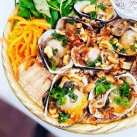 So Huyet Nuong Mo Hanh · Grilled Blood Clams with Butter Scallion