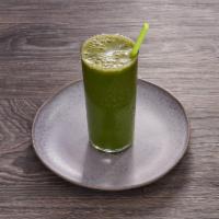 16 oz Mean Green Juice · Kale, spinach, lemon, ginger, celery, cucumber and green apple. Vegetable and fruit juice ar...
