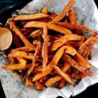Basket of Sweet Potato Fries · Basket of entree cut sweet potato fries