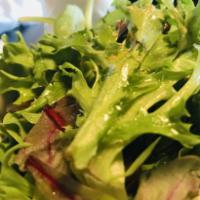 Mixed Greens Side Salad · With tarragon vinaigrette.