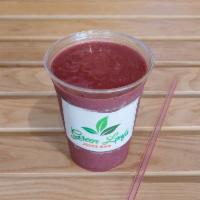1. Berry Dreams Leafs Smoothie · Acai juice, blueberries, strawberries and raspberries.