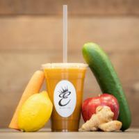 The Detox Juice · Carrot, apple, cucumber, ginger, and lemon.

