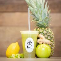 Sour Patch Kid Juice · Green apple, pineapple, ginger, and celery.
