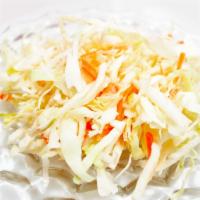 Coleslaw · Sweet cabbage, carrots and coleslaw dressing. Gluten free.