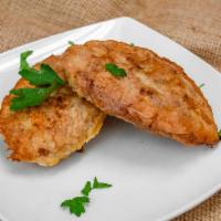 Cutlets 2pc · Ground beef and chicken mixed with spices. 
