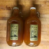 Spiced Cider · 0.5 gallon cold-pressed pure apple cider of mixed apples with mulling spices.