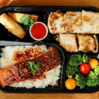 Tamarind Salmon Bento Box · 