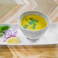 Coconut Curry Soup · Shrimp, red onion, rice vermicelli, and cilantro.