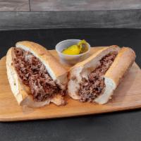 8 oz. Cheesesteak · Steak, cheese, and caramelized onion sandwich. 