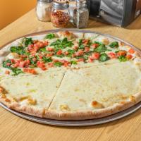 White Spinach Ricotta Square Pizza · 
