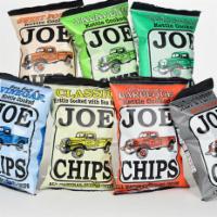 Joe Chips · Served with your choice of flavor.