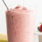 Strawberry Banana Smoothie · Almond milk, strawberries, banana and Greek yogurt.
