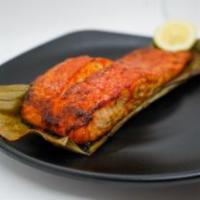 Grilled Salmon Plater (1/2 lb) · Comes with two sides
(All Dishes cooked with Extra virgin olive oil)