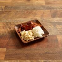 Mini Teriyaki Chicken Plate · Includes 1 scoop rice and macaroni salad.