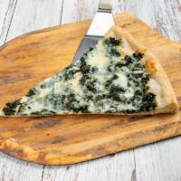 Spinach Slice · Sautéed Spinach Mixed with Fresh Garlic and oil and mozzarella Cheese