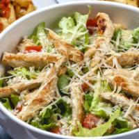 (SMALL)Caesar Salad · Romaine Lettuce, Croutons, Parmigiana cheese, dressing on the side