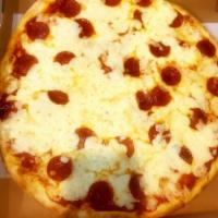 PEPPERONI PIZZA PIE · COMES W/PIZZA SAUCE, PEPPERONI & GRANDE BRAND AUTHENTIC  ITALIAN MOZZARELLA CHEESE.