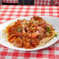 Sausage and Peppers · Choice Of Pasta OR Salad