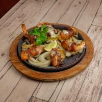 Shrimp Diablo  Fajita · Bacon-wrapped grilled shrimp  stuffed with Monterey Jack cheese and spicy bacon.