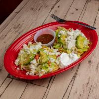 2 Piece Celaya's Huaraches Plate · Thick corn tortillas topped with beans, sour cream, avocado, lettuce, fresh Mexican cheese, ...