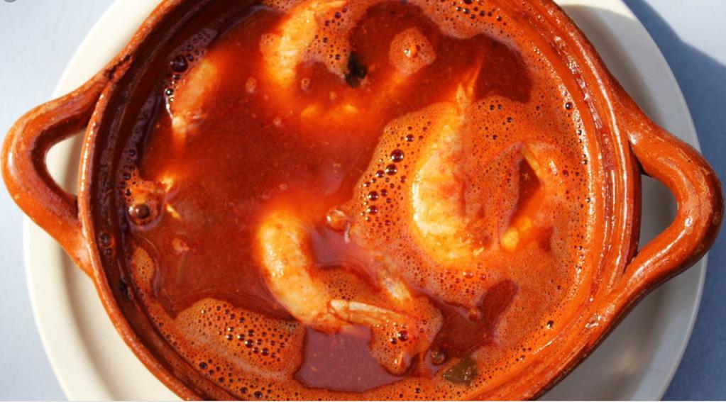 Caldo de Camarones Soup · Spicy Shrimp soup.